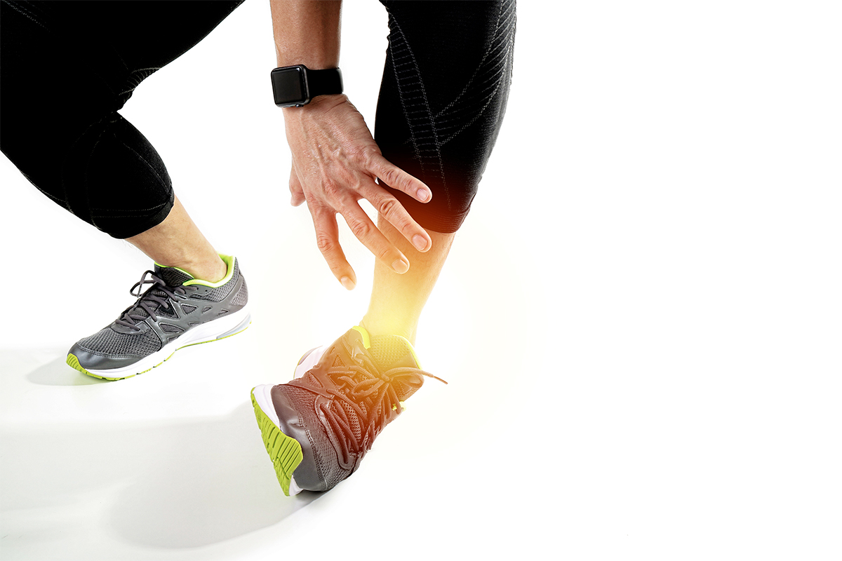 >Die Verstauchung des Sprunggelenks