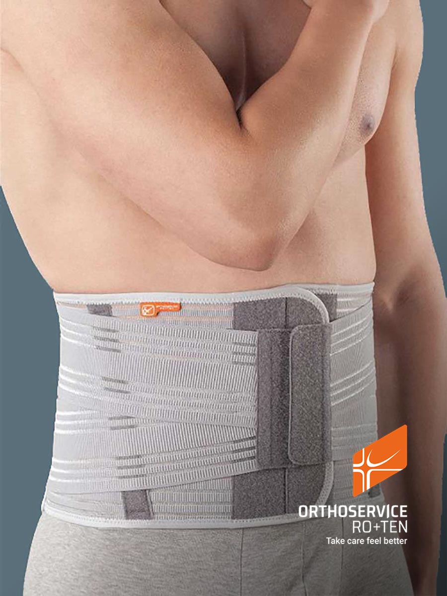 LumboSkill70 - Low elastic orthosis with rigid and thermoformable pads to stabilize the lumbar rachis and relieve pressure