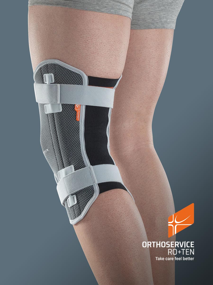 GENUSKILL 08A -Wraparound knee brace with spiral stays