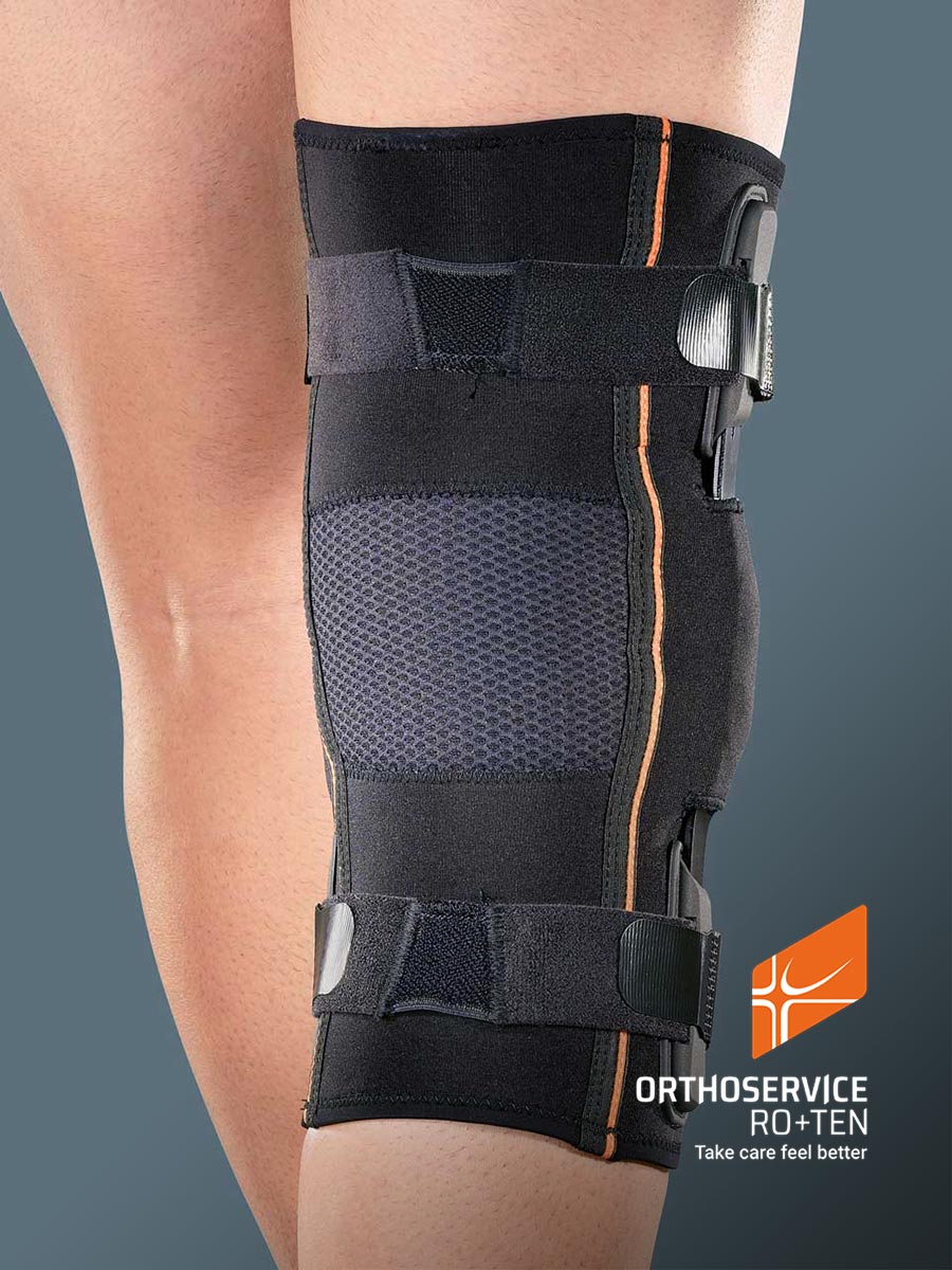 GENUFIT 15 - Knieorthese aus AirX™-Gewebe mit Gelenkschienen mit Flex./Ext.-Kontrolle und Patella-Stabilisierung