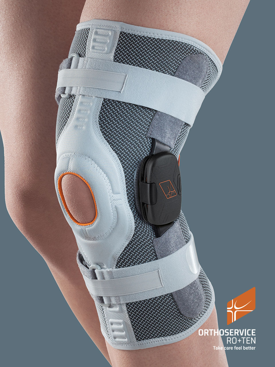 GENUSKILL 22 – Knieorthese mit polyzentrischen Gelenkschienen zur Flexion/Extension-Einstellung, kurz