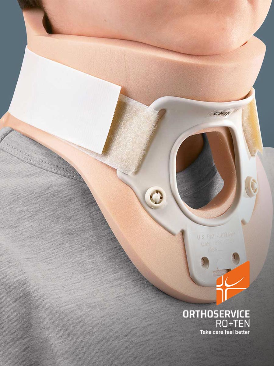 ORTHO 14-105 - Bivalve cervical collar with tracheal hole (pediatric)