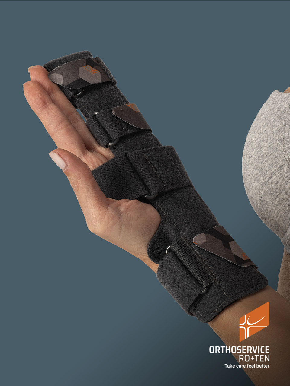 2 FIX - Two-finger immobiliser with rigid malleable stay
